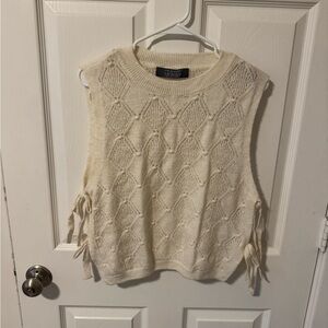 Primark Cream Sleeveless Knit Top